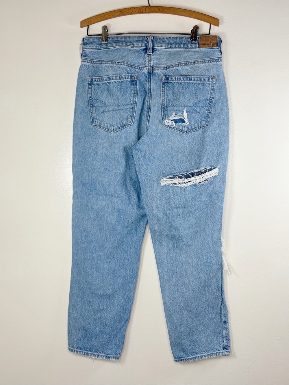 American Eagle Outfitters Patchwork Mom Straight Jean - Picture 6 of 8